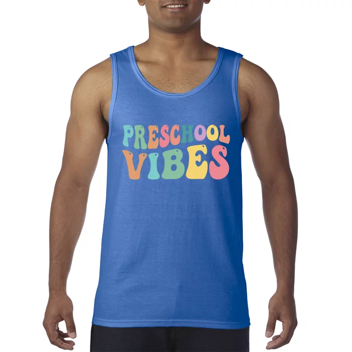 Preschool Vibes Retro 80s Pre School Tank Top