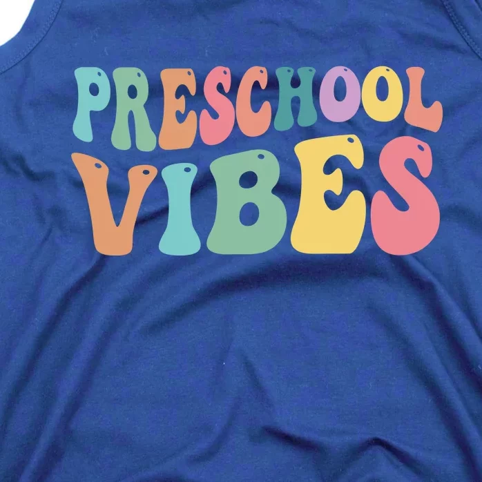 Preschool Vibes Retro 80s Pre School Tank Top