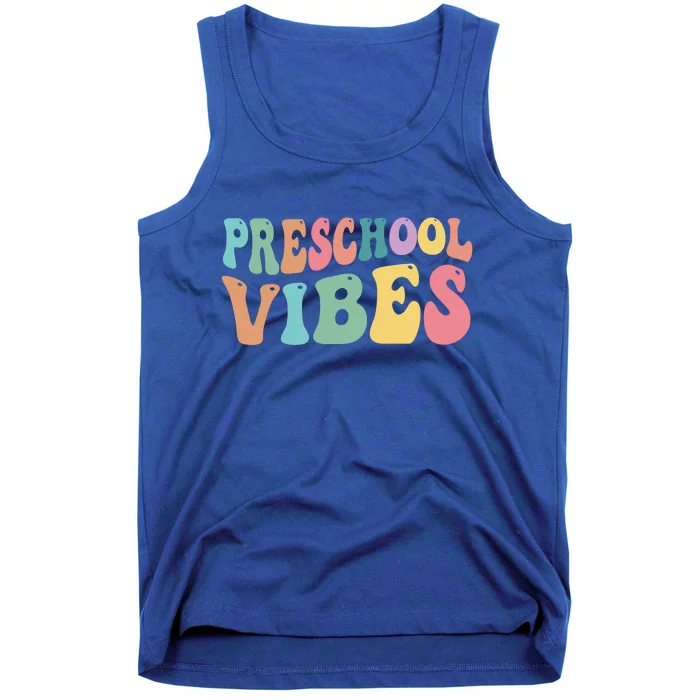 Preschool Vibes Retro 80s Pre School Tank Top