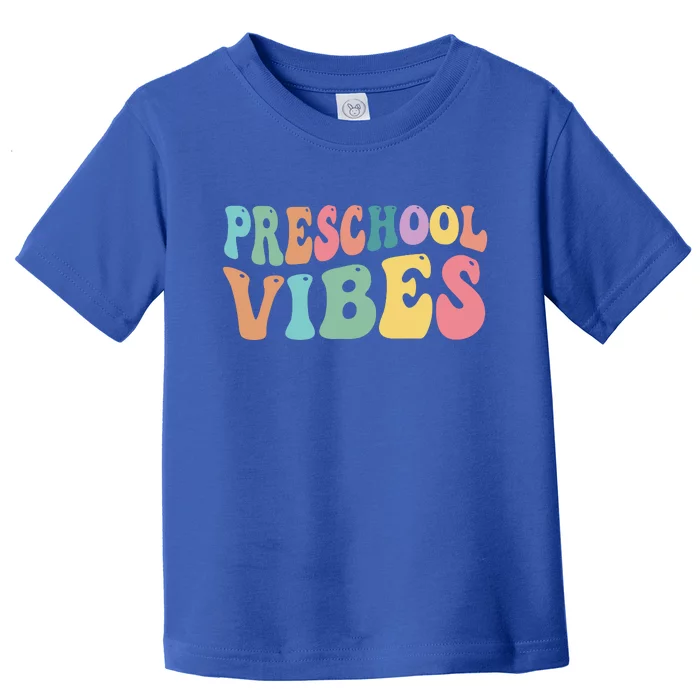 Preschool Vibes Retro 80s Pre School Toddler T-Shirt