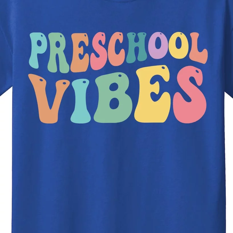 Preschool Vibes Retro 80s Pre School Kids T-Shirt