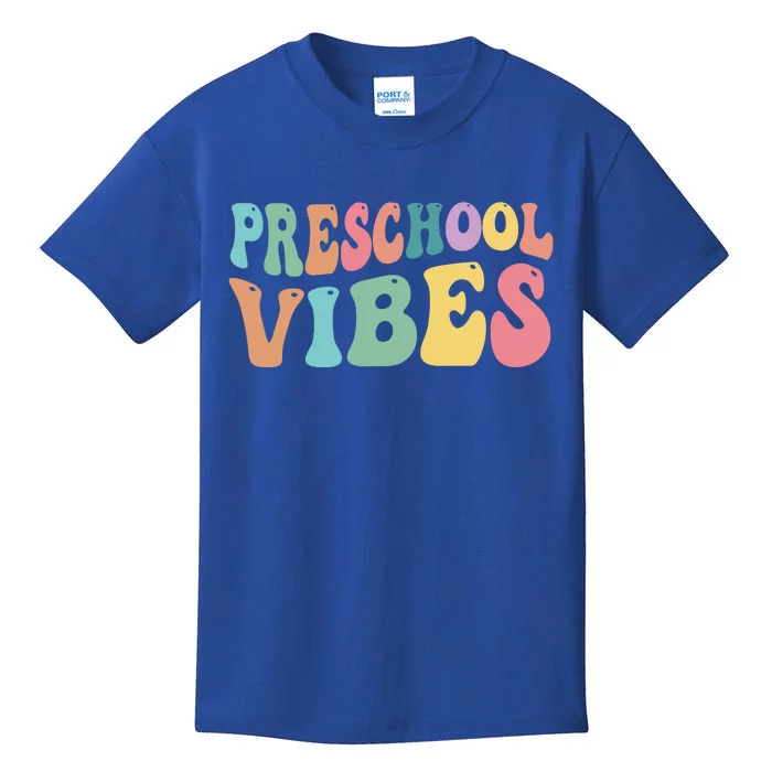 Preschool Vibes Retro 80s Pre School Kids T-Shirt