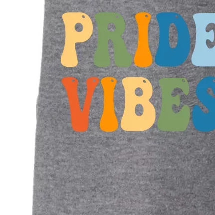 Prides Vibes Retro LGBTQ Doggie 3-End Fleece Hoodie