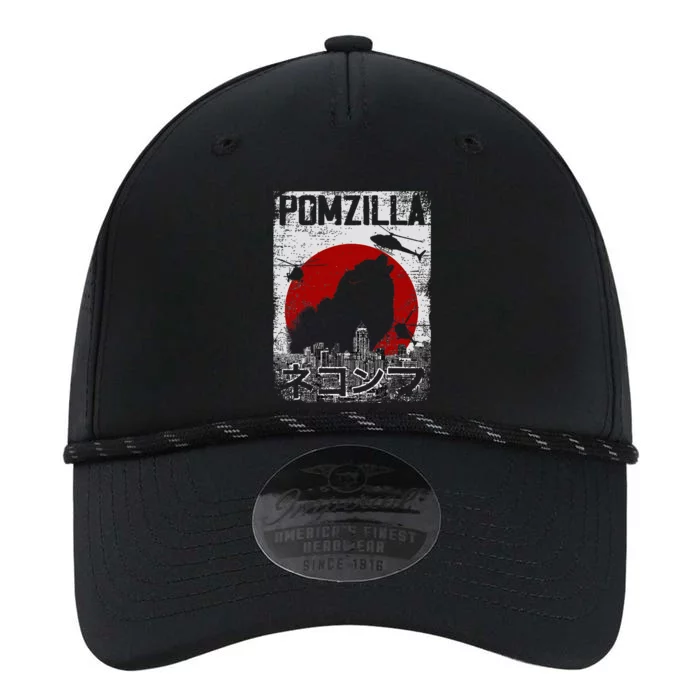 Pomzilla Vintage Retro Pomeranian Dog Performance The Dyno Cap