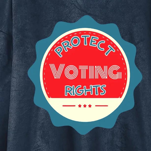 Protect Voting Rights Hooded Wearable Blanket