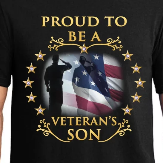 Proud Veteran Son Thank You Veterans Great Gift Pajama Set