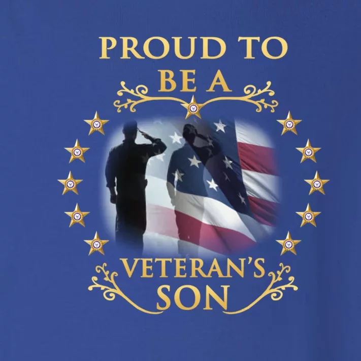 Proud Veteran Son Thank You Veterans Great Gift Toddler Long Sleeve Shirt