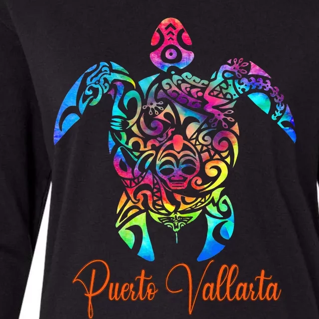 Puerto Vallarta Sea Turtle Family Vacation Summer 2024 Womens Cotton Relaxed Long Sleeve T-Shirt