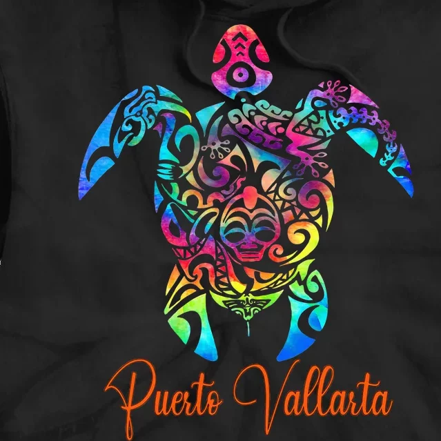 Puerto Vallarta Sea Turtle Family Vacation Summer 2024 Tie Dye Hoodie