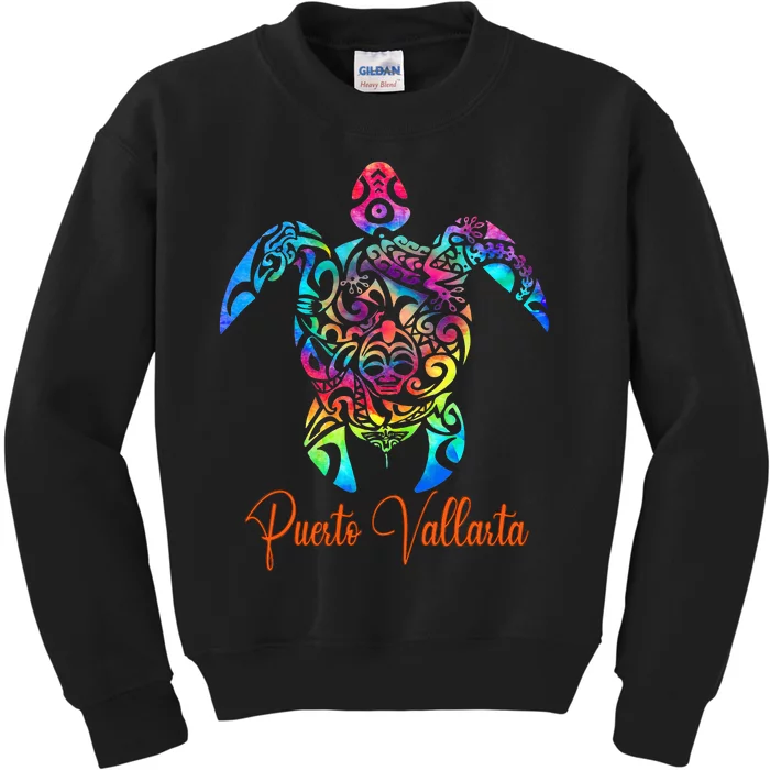 Puerto Vallarta Sea Turtle Family Vacation Summer 2024 Kids Sweatshirt