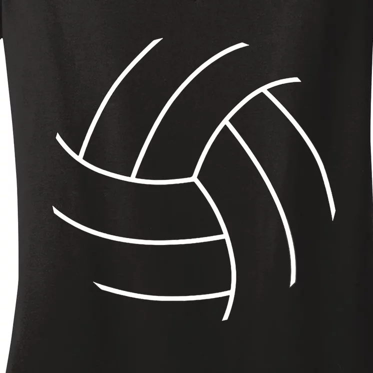 Plain Volleyball Seams Volleyball Player Women's V-Neck T-Shirt