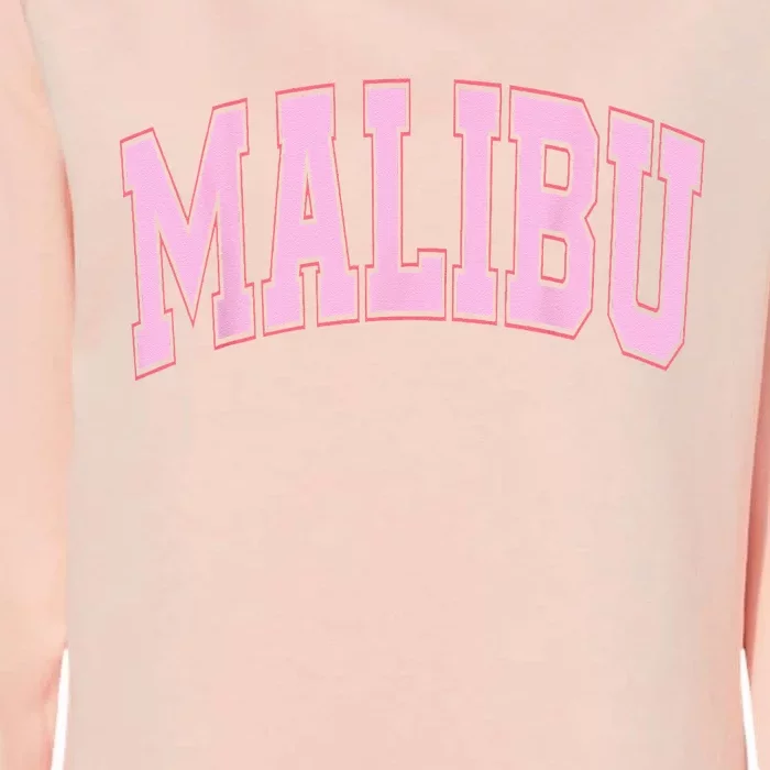 Preppy Varsity Style Pink Malibu California Trendy Womens California Wash Sweatshirt