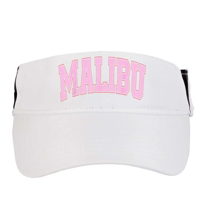 Preppy Varsity Style Pink Malibu California Trendy Adult Drive Performance Visor