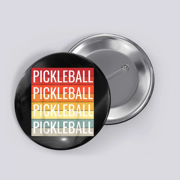 Pickleball Vintage Sunshine Design A Sports Lover Button