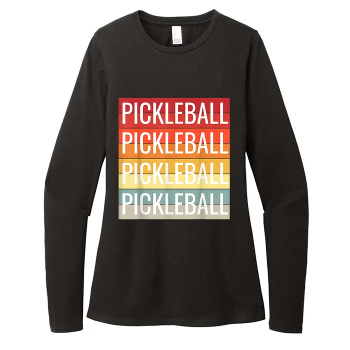 Pickleball Vintage Sunshine Design A Sports Lover Womens CVC Long Sleeve Shirt