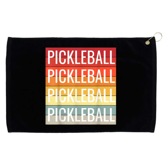 Pickleball Vintage Sunshine Design A Sports Lover Grommeted Golf Towel