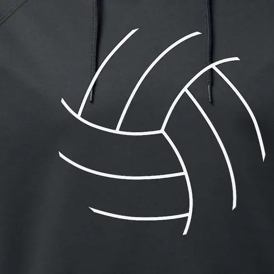 Plain Volleyball Seams Volleyball Player Performance Fleece Hoodie