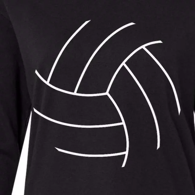 Plain Volleyball Seams Volleyball Player Womens Cotton Relaxed Long Sleeve T-Shirt