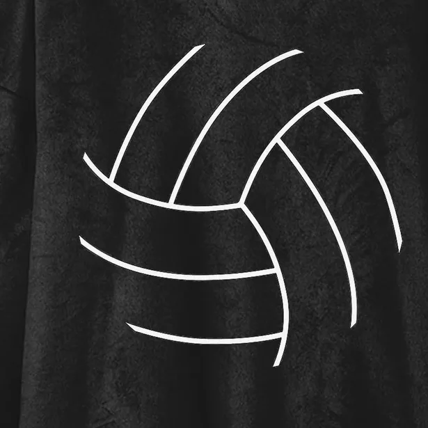 Plain Volleyball Seams Volleyball Player Hooded Wearable Blanket