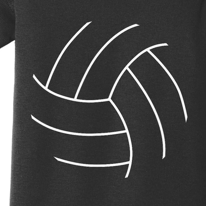 Plain Volleyball Seams Volleyball Player Baby Bodysuit