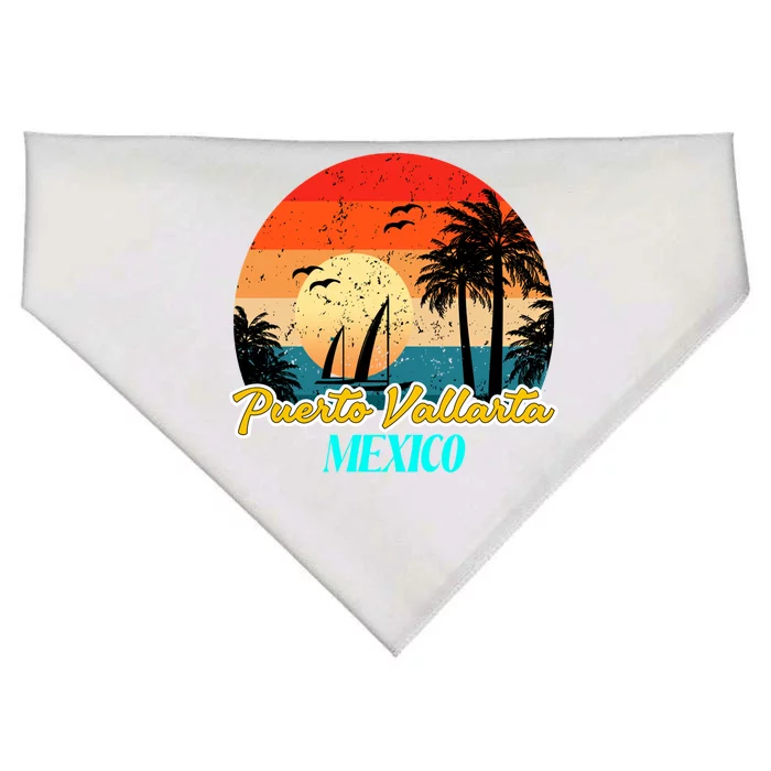 Puerto Vallarta Souvenirs Mexico Vacation Vacay Mode Great Gift USA-Made Doggie Bandana