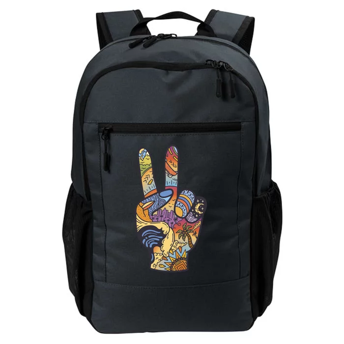 Paradise Vacation Travel Peace Sign Daily Commute Backpack