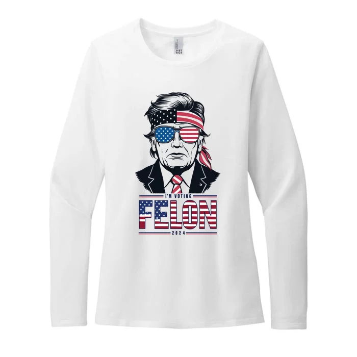 Patriotic Voting Theme Graphic Womens CVC Long Sleeve Shirt