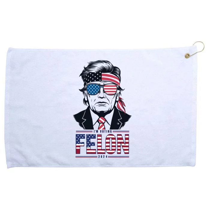 Patriotic Voting Theme Graphic Grommeted Golf Towel