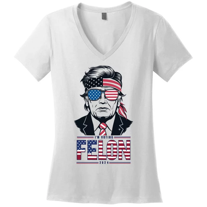 Patriotic Voting Theme Graphic Women's V-Neck T-Shirt