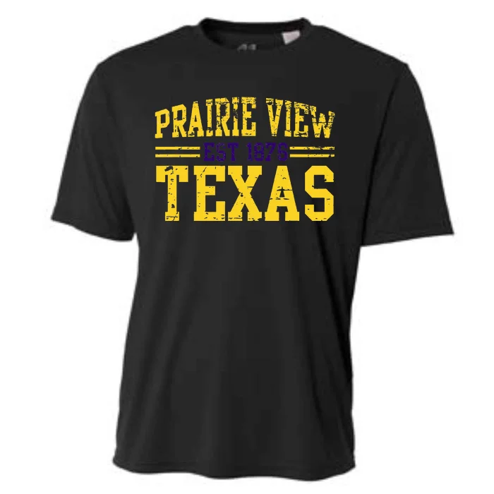 Prairie View Texas Prairie Gift Distressed Cooling Performance Crew T-Shirt