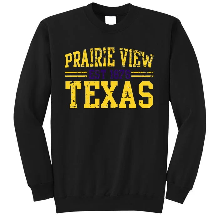 Prairie View Texas Prairie Gift Distressed Sweatshirt