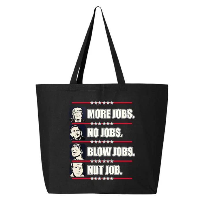 Presidents Vote Trump Anti Biden Obama Clinton Funny Choice 25L Jumbo Tote