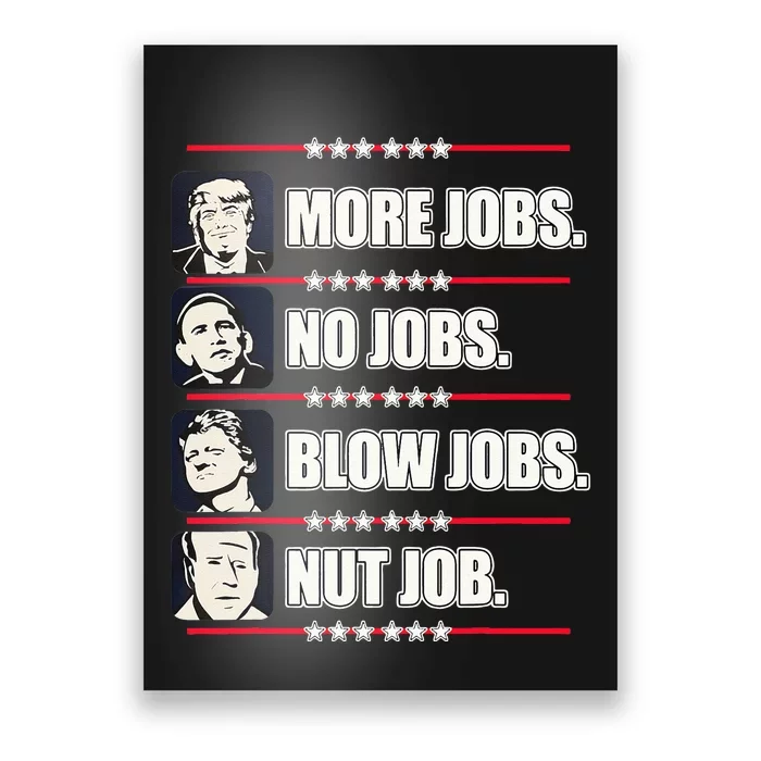 Presidents Vote Trump Anti Biden Obama Clinton Funny Choice Poster