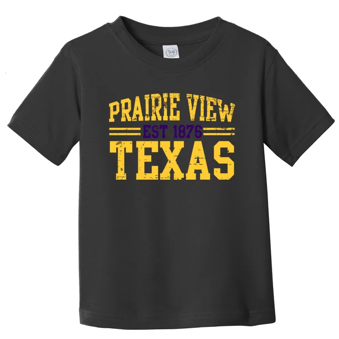 Prairie View Texas, Prairie Gift, Distressed Text Toddler T-Shirt