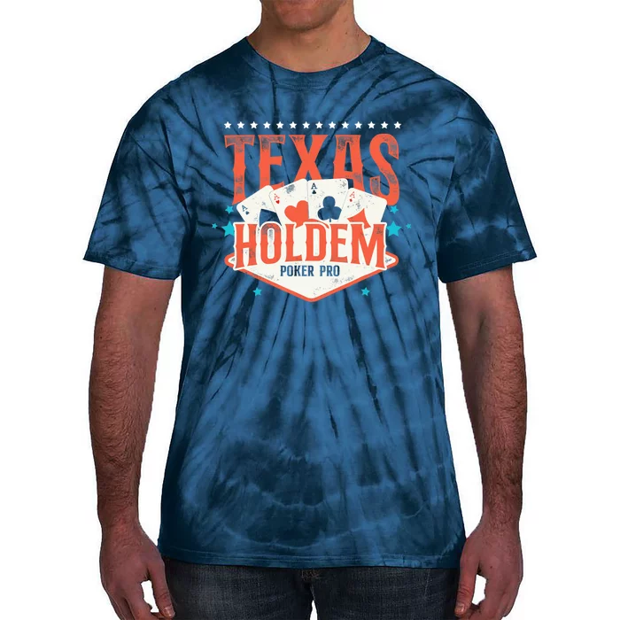 Poker Vintage Texas Holdem Poker Pro Tie-Dye T-Shirt