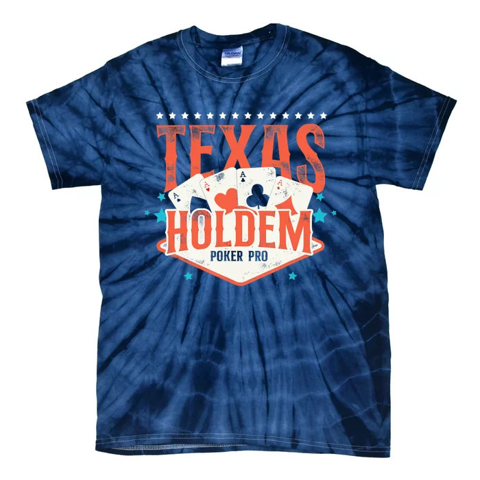 Poker Vintage Texas Holdem Poker Pro Tie-Dye T-Shirt