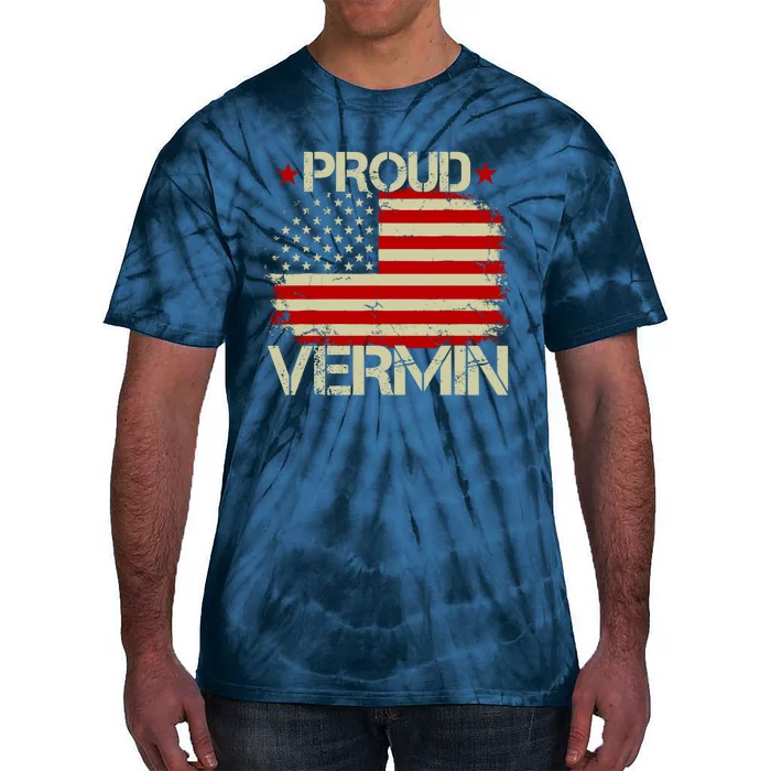 Proud Vermin Vote Blue 2024 Anti Trump Tie-Dye T-Shirt