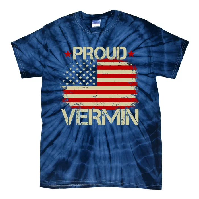 Proud Vermin Vote Blue 2024 Anti Trump Tie-Dye T-Shirt