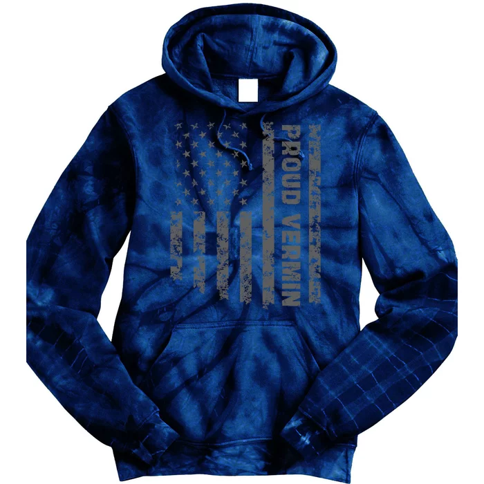 Proud Vermin Vote Blue 2024 Anti Trump Tie Dye Hoodie