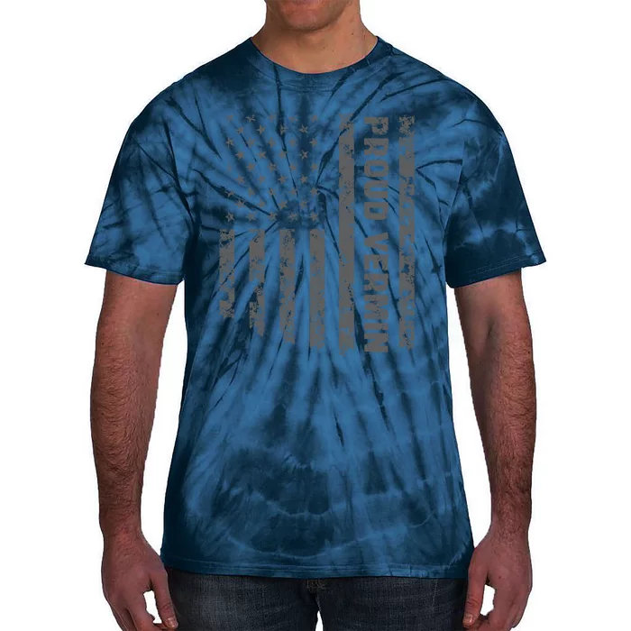 Proud Vermin Vote Blue 2024 Anti Trump Tie-Dye T-Shirt