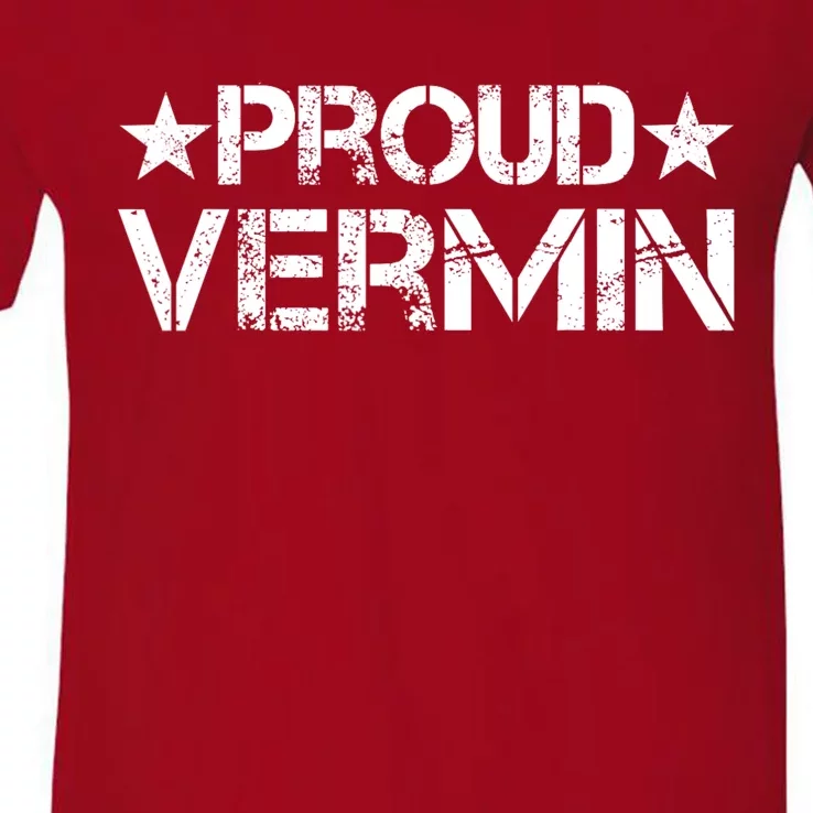 Proud Vermin Vote Blue 2024 Anti Trump V-Neck T-Shirt