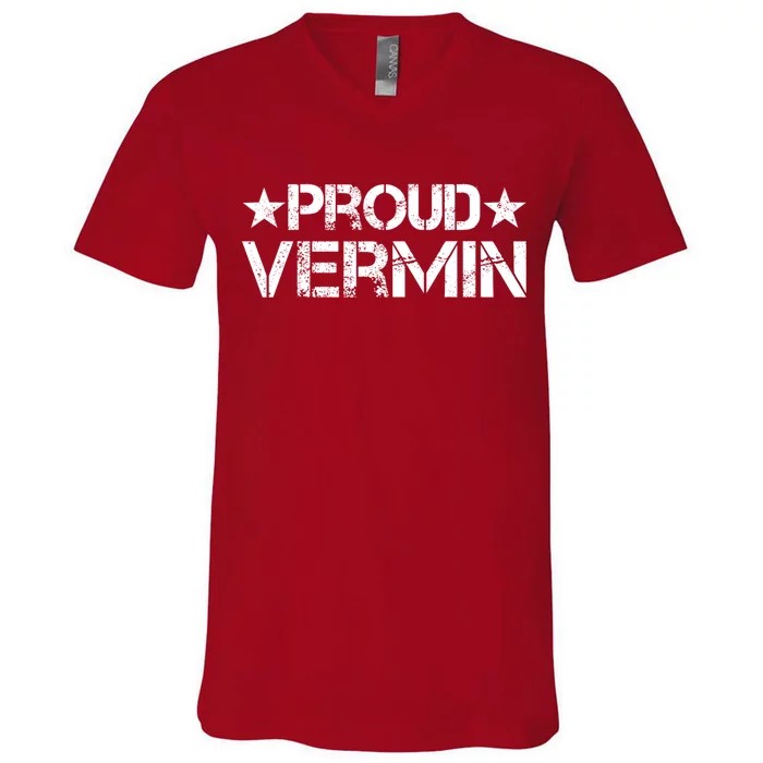 Proud Vermin Vote Blue 2024 Anti Trump V-Neck T-Shirt