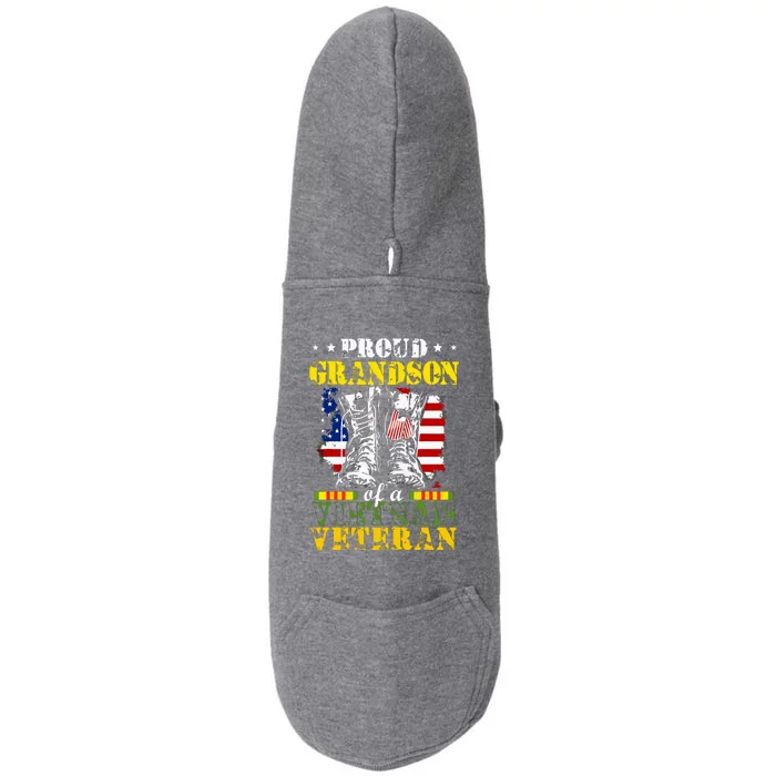 Proud Vietnam Veteran Grandson Raised By My Hero Doggie 3-End Fleece Hoodie