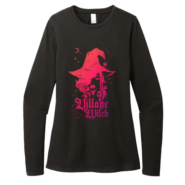 Pagan Vintage Village Witch Meaningful Gift Womens CVC Long Sleeve Shirt