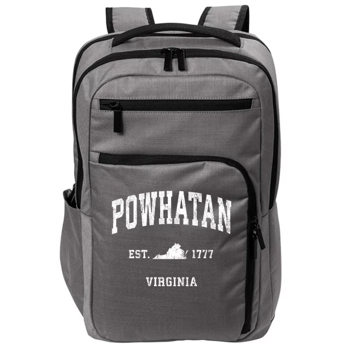 Powhatan Virginia Va Vintage Athletic Sports Impact Tech Backpack