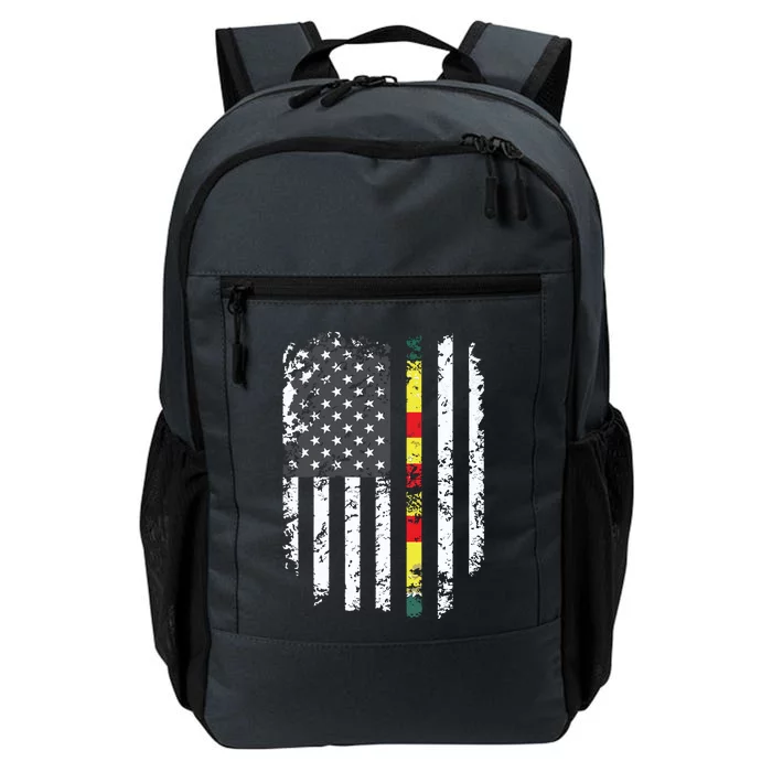 Proud Vietnam Veteran Us Flag Ribbon Father Gift Daily Commute Backpack