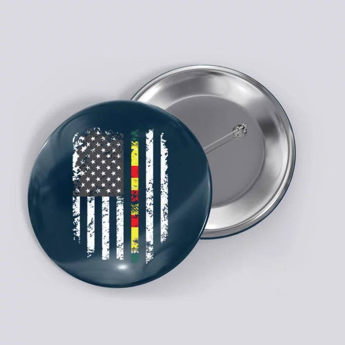 Proud Vietnam Veteran Us Flag Ribbon Father Gift Button