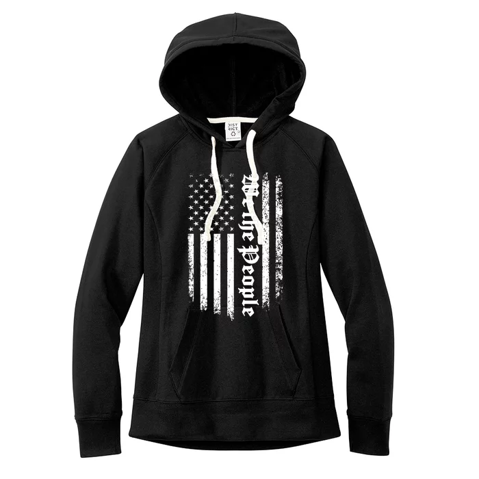 Patriotic Vintage Vibe Women's Fleece Hoodie