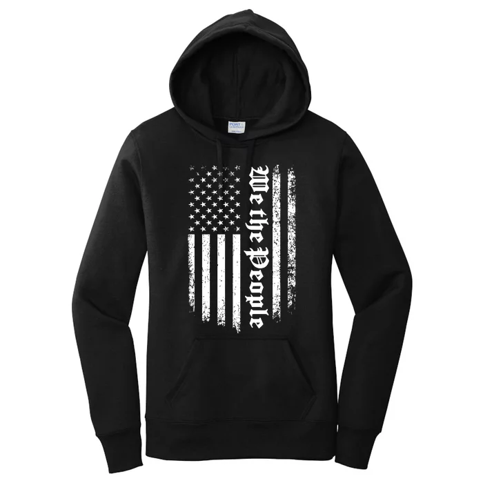 Patriotic Vintage Vibe Women's Pullover Hoodie