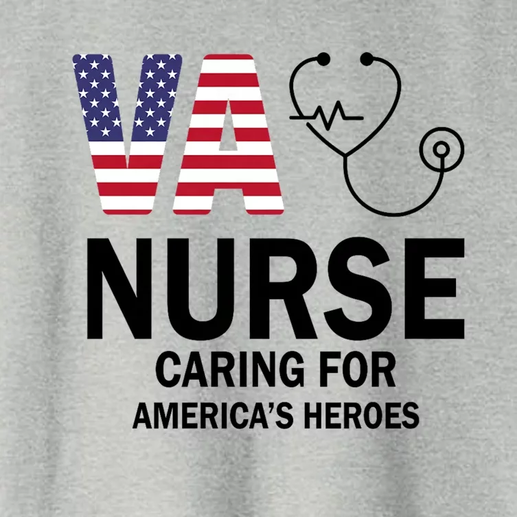 Patriotic Veterans Va Nurse Va Nurse Caring For AmericanS Heroes Women's Crop Top Tee